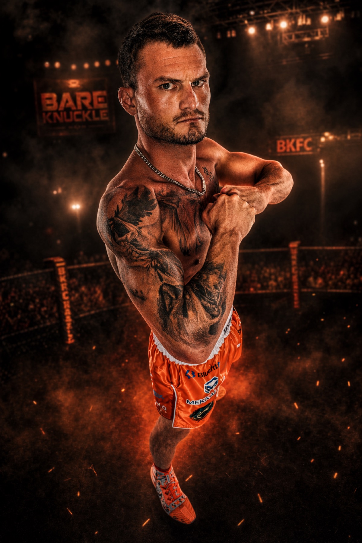 Mike Heckert fight-night promotional training visual